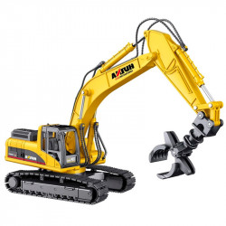 EXCAVADORA CON PINZA HUINA 1713 1/50 ESTATICA