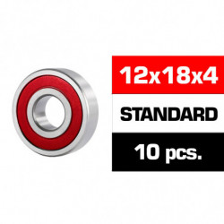 12x18x4mm KIT RODAMIENTOS \HS\" TAPAS GOMA (2u.)"
