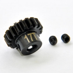 Piñón motor 1/8 17T 5mm mod. 1 Acero