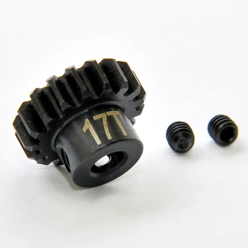 Piñón motor 1/8 17T 5mm mod. 1 Acero