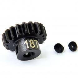 Piñón motor 1/8 18T 5mm mod. 1 Acero