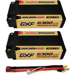 DXF 2S - SHORTY (7,6 V, 140 C, 6300 mAh, HV, CONECTOR de 5 mm