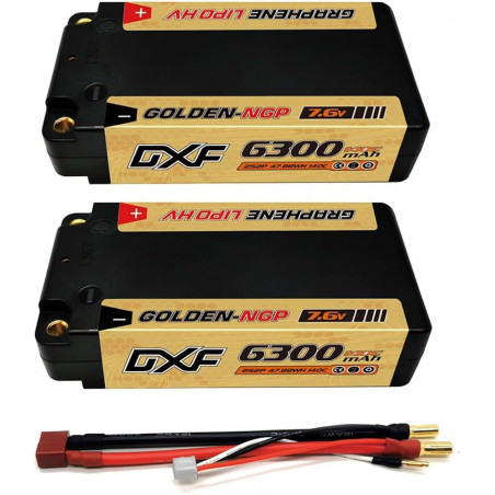 DXF 2S - SHORTY (7,6 V, 140 C, 6300 mAh, HV, CONECTOR de 5 mm