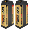 2PCS 2S 7.6V 7000MAH 140C DEANS NGP