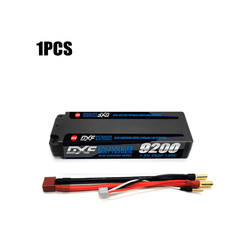 1PCS 2S 7.6V 9200MAH 130C DEANS