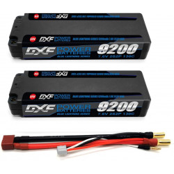 2PCS 2S 7.6V 9200MAH 130C DEANS