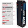 2PCS 2S 7.6V 9200MAH 130C DEANS