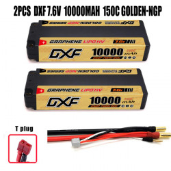 2PCS 2S 7.6V 10000MAH 150C Deans NGP
