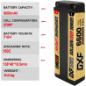 2PCS 2S 7.6V 6600MAH 150C DEANS NGP