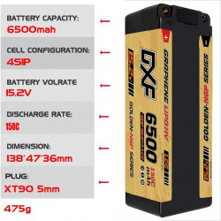 2PCS 4S 6500MAH-XT90-GOLD NGP