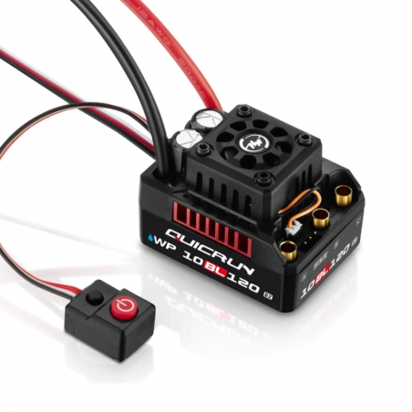 Hobby Wing QUICRUN WP 10BL120 G2 120A 2-4S Lipo Speed Controller Brushless ESC Sensorless