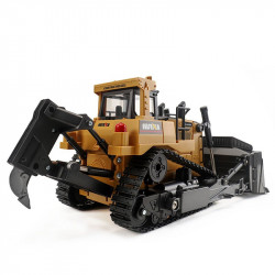 BULLDOZER EXCAVADORA CON ORUGA Y ESCARIFICADORA HUINA1569 1/16 2.4HGZ.
