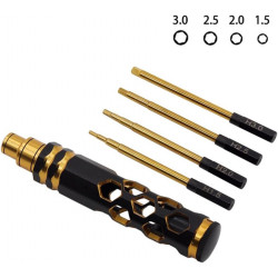 Destornillador de Cabeza Hexagonal Juego 1,5 2,0 2,5 3,0 mm