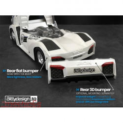 IRON 190mm truck body 1/10 clear