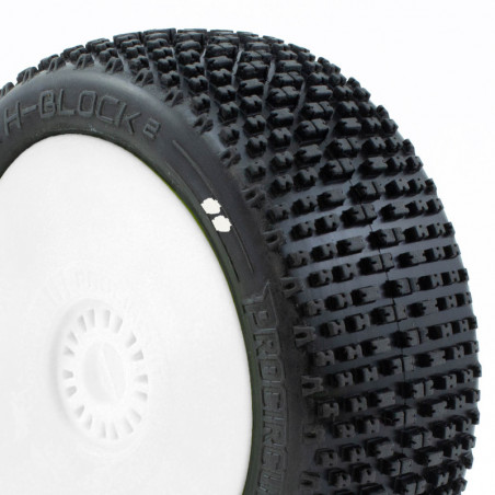 H-BLOCK v2 BUGGY S1 (SUPER SOFT) EN LLANTA BLANCA (2pcs.)