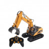EXCAVADORA HUINA 1570 1/14 PINZA Y BRAZO METALICOS 2,4GHZ