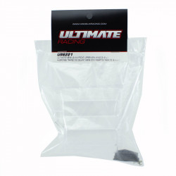 ALERONES LEXAN TRAPECIOS DEL. MBX8 CON SOPORTES NEGROS (2+2)