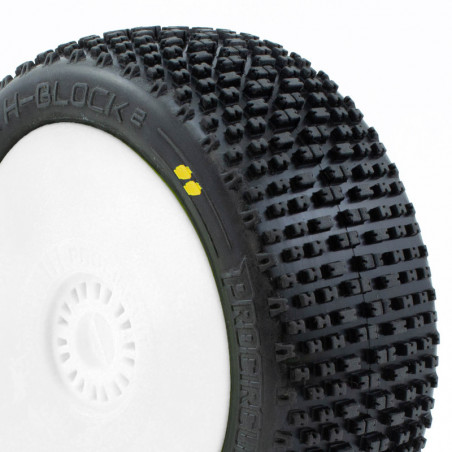 H-BLOCK v2 BUGGY S2 (SOFT) EN LLANTA BLANCA (2pcs.)