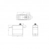SERVO SRT BH6027 HV BRUSHLESS CAJA SEMI-METALICA 27KG 0.075S - 1/8