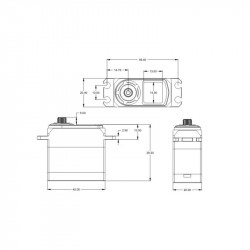 SERVO SRT BH9037  HV BRUSHLESS CAJA METALICA 37KG 0.13S. -1/5