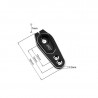 TR-X5 - SERVO HORN ALUMINIO 25T OFFSET 7mm LARGO 15-19mm