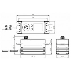 SERVO SAVOX SB2262 SG (LOW PROFILE) (30 kg / 0,08 seg)