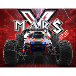 COCHE MARS X6S 1/8 BRUSHLESS 150A 2200KW HNR9901-R WATERPROOF 4X4 ROJO RTR