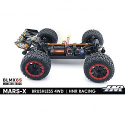 COCHE MARS X6S 1/8 BRUSHLESS 150A 2200KW HNR9901-R WATERPROOF 4X4 ROJO RTR