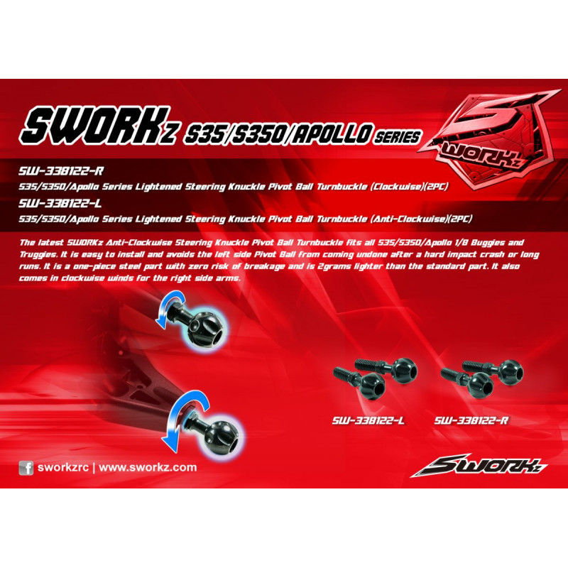 SWORKz PIVOT BALL ANTIGIRO (L) - SW338122L