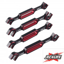 LLaves ajuste de tirantes de aluminio anodizado de alta calidad Rc4life
