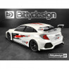 HC-F 1/10 body 190mm clear for front wheel drive car