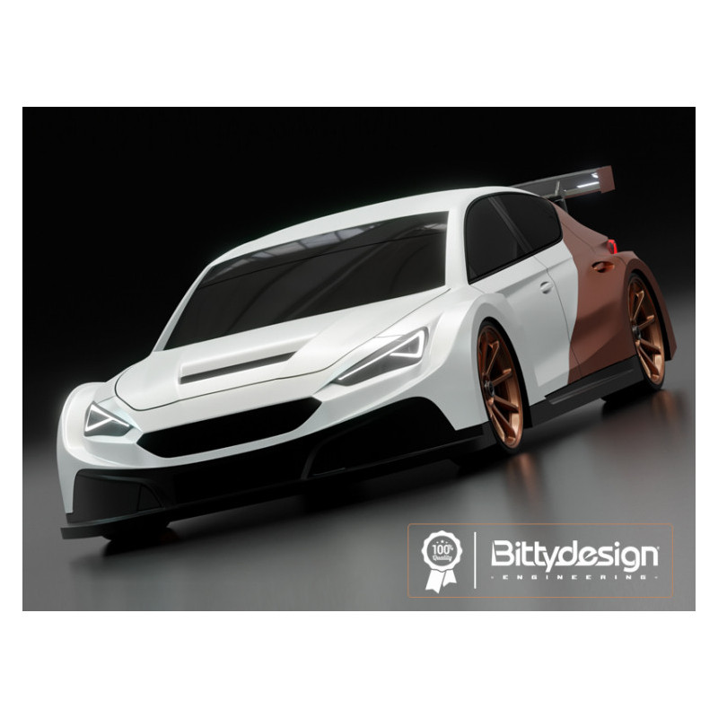 CARROCERIA HIBERYA 1/10 FWD 190mm PARA COCHE TRACCION DELANTERA