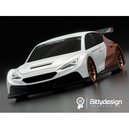 CARROCERIA HIBERYA 1/10 FWD 190mm PARA COCHE TRACCION DELANTERA
