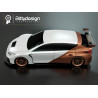 CARROCERIA HIBERYA 1/10 FWD 190mm PARA COCHE TRACCION DELANTERA