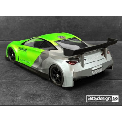 HYPER-M 1/10 M-chassis clear body for 210-225mm wheelbase car
