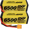 2PCS  DXF 4S Batería Lipo 14.8V 100C 6500mAh Batería rígida con XT90-EC5